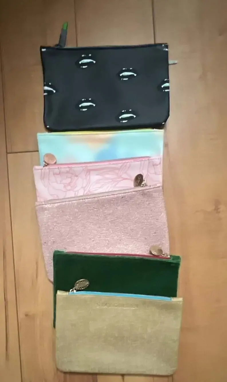 Ipsy Glam Bag Assorted Makeup Pouch Collection (Lot of 9 Bags)